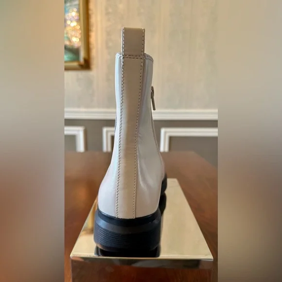 NWOT!🤩NATURALIZER!❄️Flat form/Ankle Boot/TALISE/Porcelain/Leather Zip/size-8.5 - Picture 10 of 16
